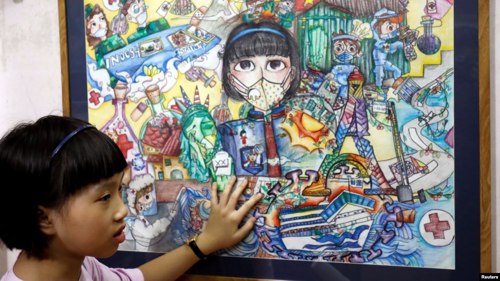 Vietnamese Schoolgirl Creates Art from the Chaos of the Coronavirus  - Vietnamese Schoolgirl Creates Art from the Chaos of the Coronavirus
